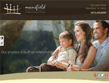 Tablet Screenshot of mansfielddentistry.com